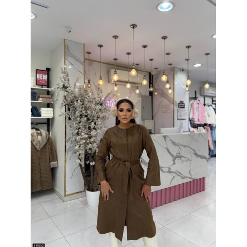 Belted Mid-Length Coat Belted Mid-Length Coat