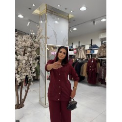 طقم بترتر مع سويت شيرت بأزرار طقم بترتر مع سويت شيرت بأزرار