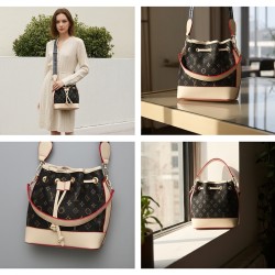 حقيبة دلو مع حزام كروس بودي بشعار حقيبة دلو مع حزام كروس بودي بشعار