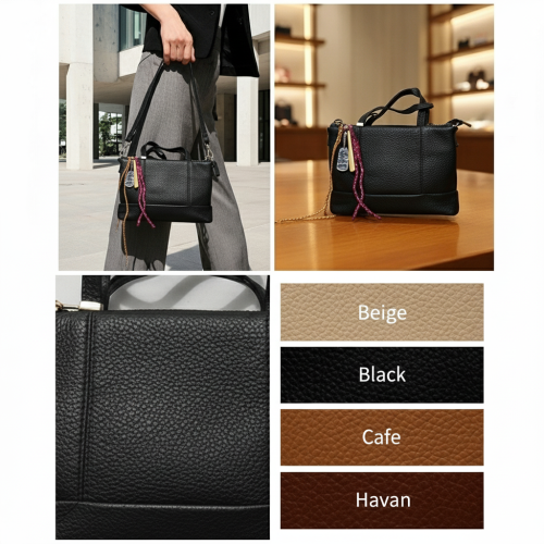 حقيبة ساتشيل منظمة بملمس محبب حقيبة ساتشيل منظمة بملمس محبب