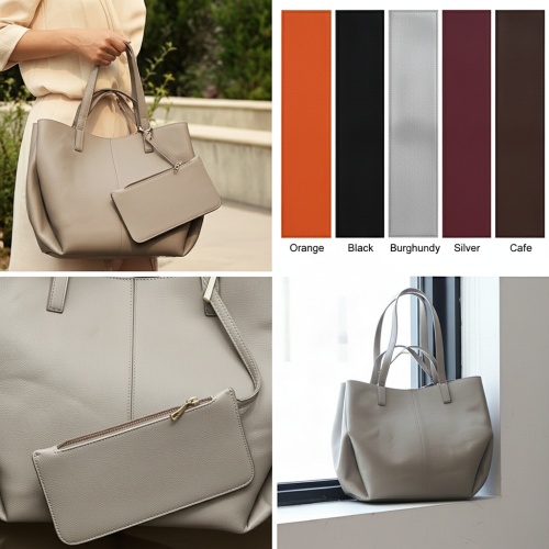 طقم حقيبة كبيرة غير منظمة مع باوتش قابل للإزالة طقم حقيبة كبيرة غير منظمة مع باوتش قابل للإزالة