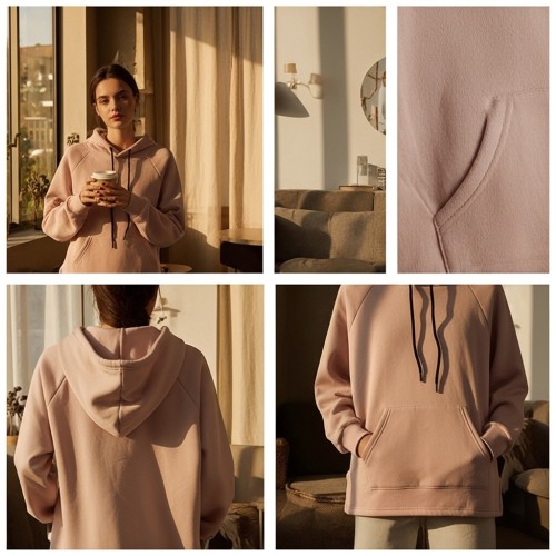 Soft Hoodie with Adjustable Drawstring and Kangaroo Pocket Soft Hoodie with Adjustable Drawstring and Kangaroo Pocket