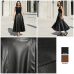 Leather A-Line Skirt Leather A-Line Skirt