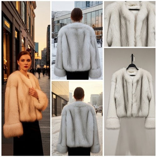 Cropped Fur Jacket Cropped Fur Jacket