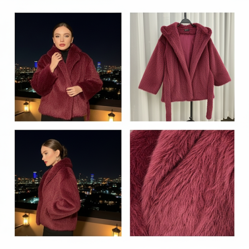 Fur Hooded Short Jacket Fur Hooded Short Jacket