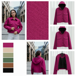 Cropped Hooded Shacket Cropped Hooded Shacket