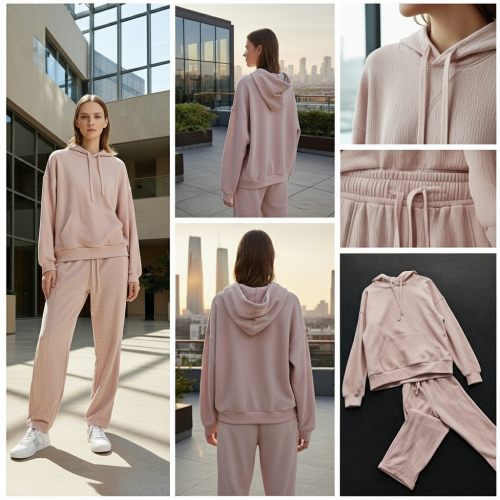 طقم ترينج منسوج (هودي + بنطال) طقم ترينج منسوج (هودي + بنطال)