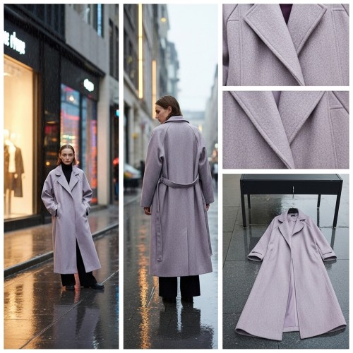 Belted Wool-Blend Coat Belted Wool-Blend Coat