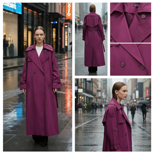 Double-Breasted Belted Trench Coat Double-Breasted Belted Trench Coat