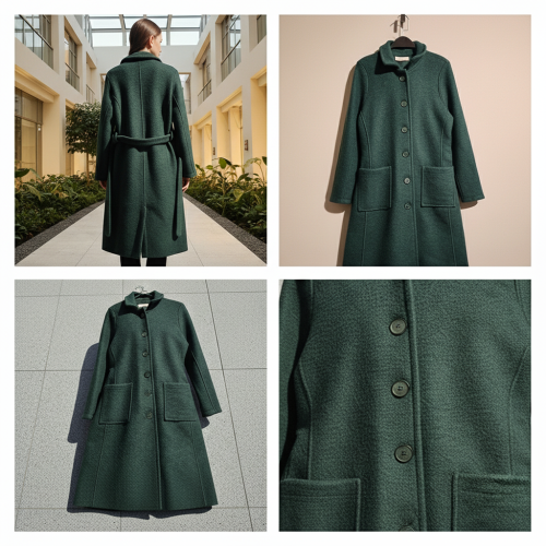 Long Wool-Textured Winter Coat Long Wool-Textured Winter Coat