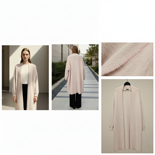 Imported Long Fluffy Open Cardigan Imported Long Fluffy Open Cardigan