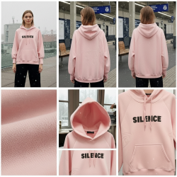 هودي بطباعة مع فتحات للإبهام في الأكمام هودي بطباعة مع فتحات للإبهام في الأكمام